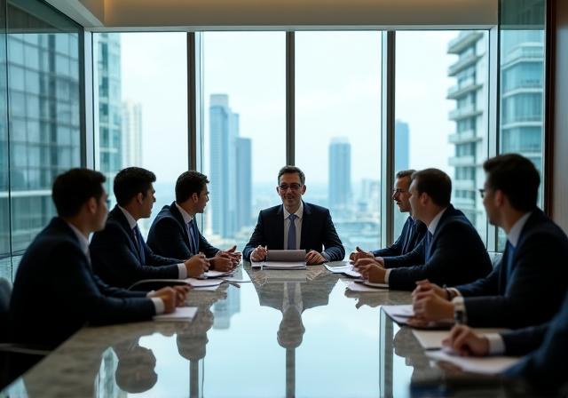 Strategic Boardroom Discussion